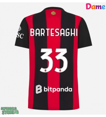 AC Milan Davide Bartesaghi #33 Replika Hjemmebanetrøje Dame 2026-27 Kortærmet